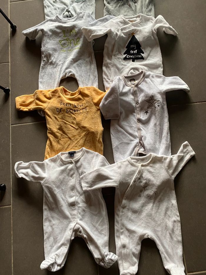 Pyjamas bébé garçon 1 mois lot - photo numéro 2