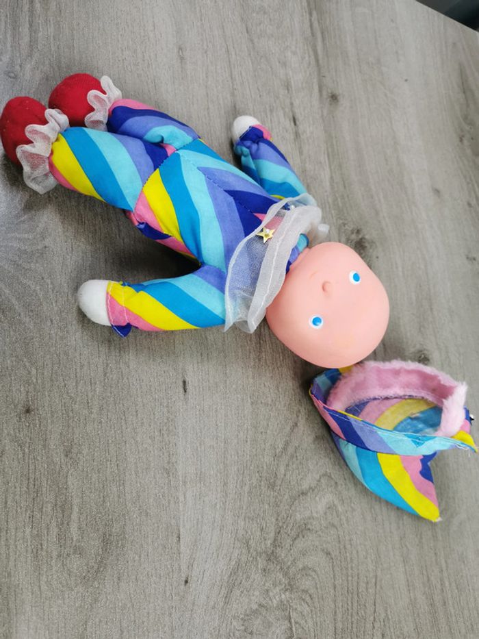 Poupée tissu ancienne garçon compteur d'étoiles - photo numéro 2