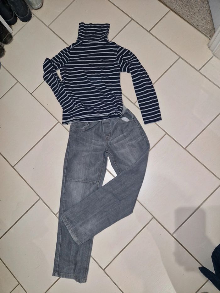 Ensemble jean sous pull 10 ans