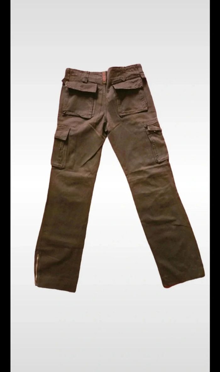 Pantalon marron poches latéral taille 40 ans - photo numéro 8