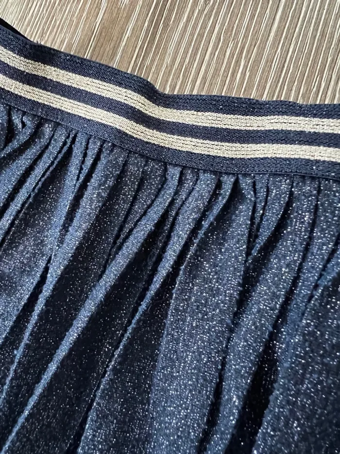 Jupe bleu marine argenté - photo numéro 2