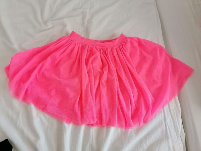 Jupe rose fluo taille 10 ans