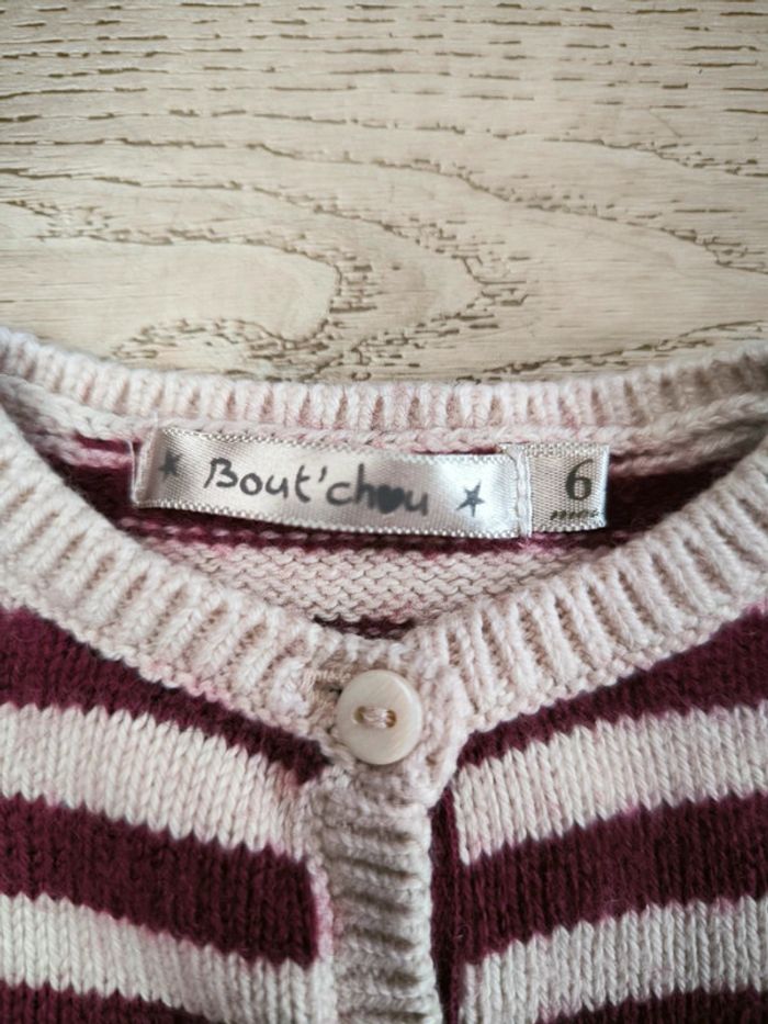 Gilet noir chou 6 mois - photo numéro 3