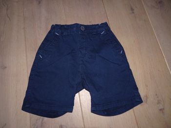 bermuda bleu marine H&M 92 cm