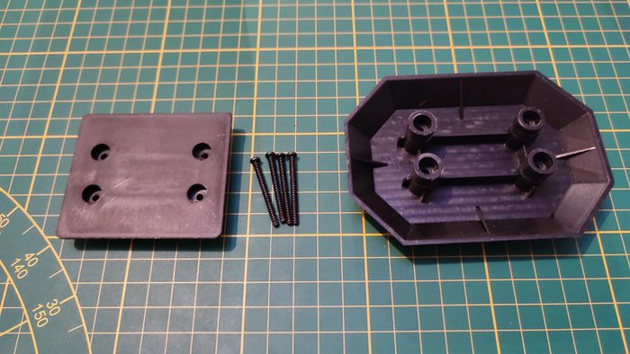 Support + visserie pièce détachée miniature Peugeot 205 GTI 1/18 Solido #B41 - photo numéro 2