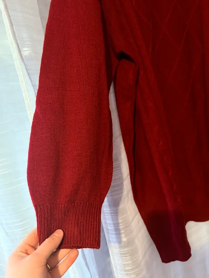 Robe pull bordeaux - photo numéro 2
