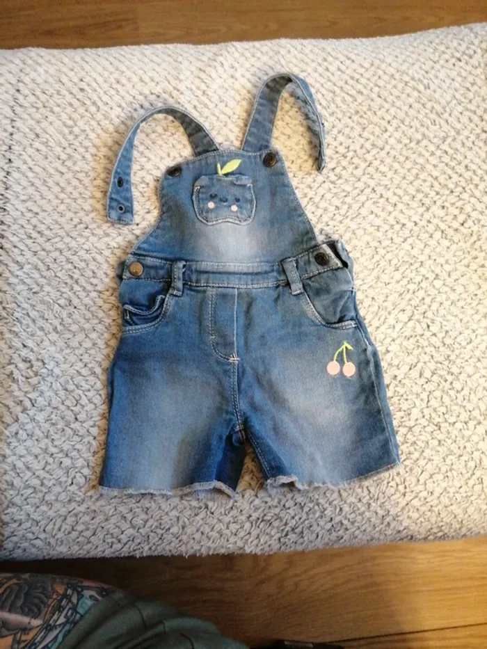 Salopette short 9 mois