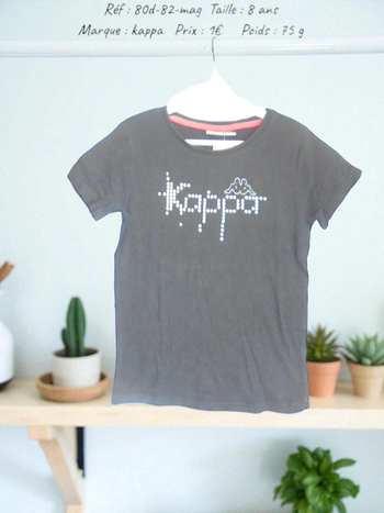 T-shirt 8 ans Kappa (80d-82-mag)