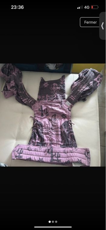 Porte bébé écharpe de portage fidela physiologique 