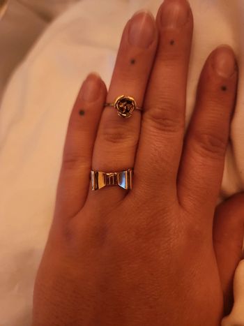 Lot 2 bagues doré asos