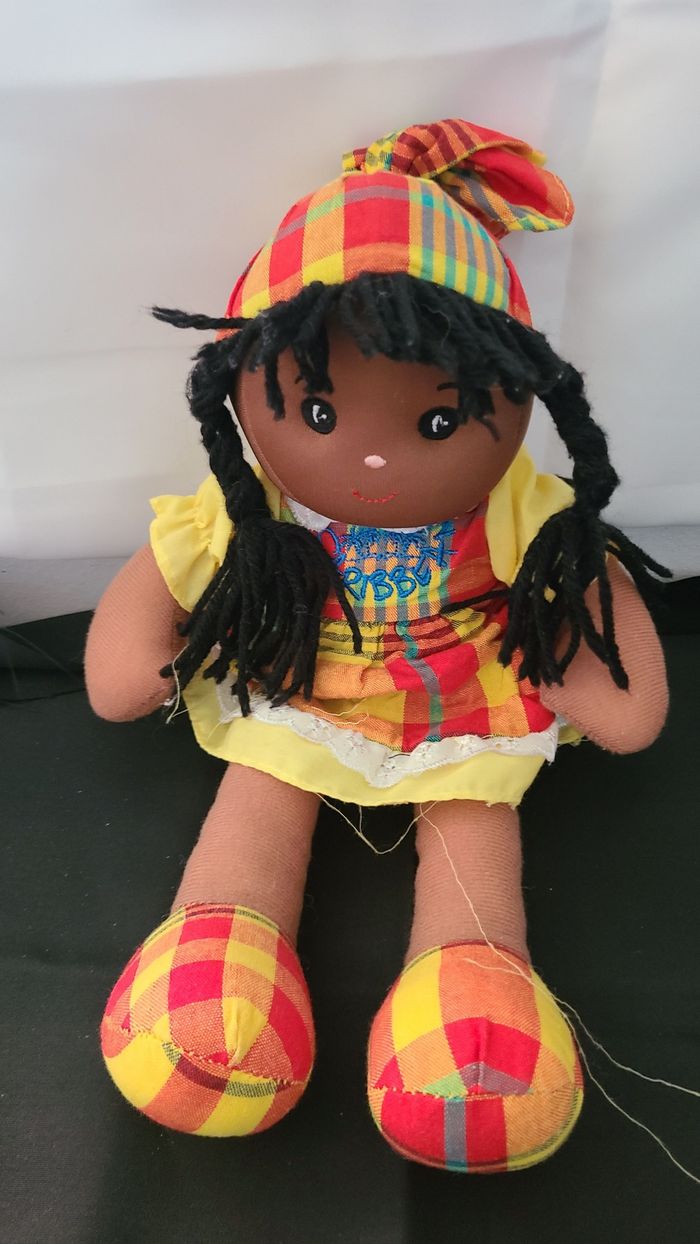 Peluche poupée Chiffon Fille Martinique - photo numéro 4