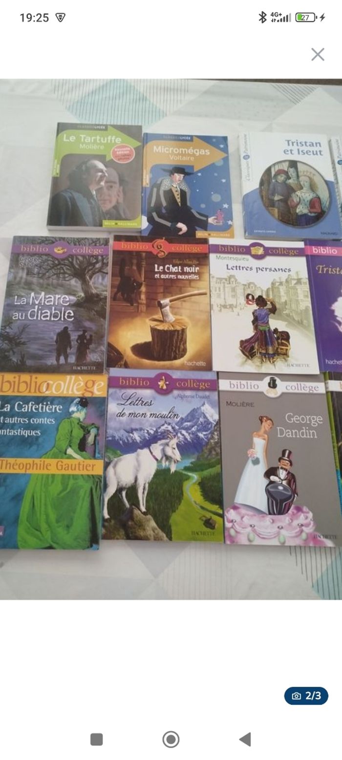 Lot livre collège et lycée - photo numéro 2