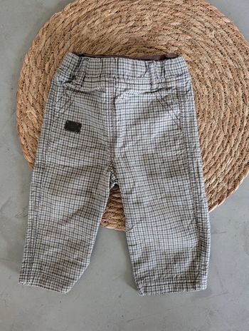 Pantalon à carreaux garçon 12 mois Grain de Blé