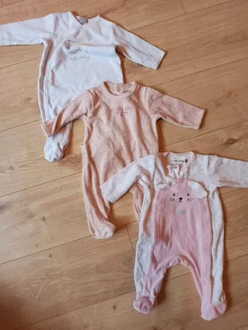 Lot de 3 pyjamas fille hiver