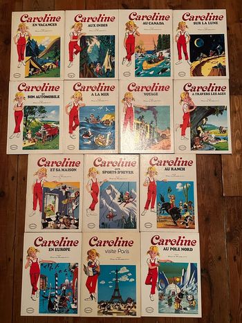 TBE - Lot de 14 Grands albums Hachette quasi intégrale Caroline livres bd Pierre Probst