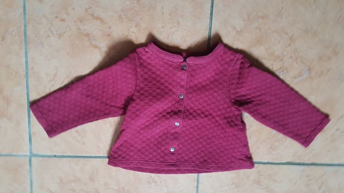 Gilet bébé fille 12 mois rouge Okaïdi