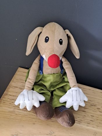 Chien clown avec souris dans le dos