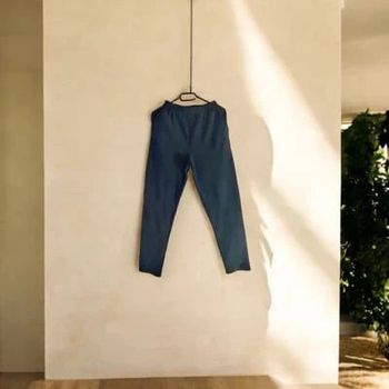 Legging Bleu Confortable en Coton