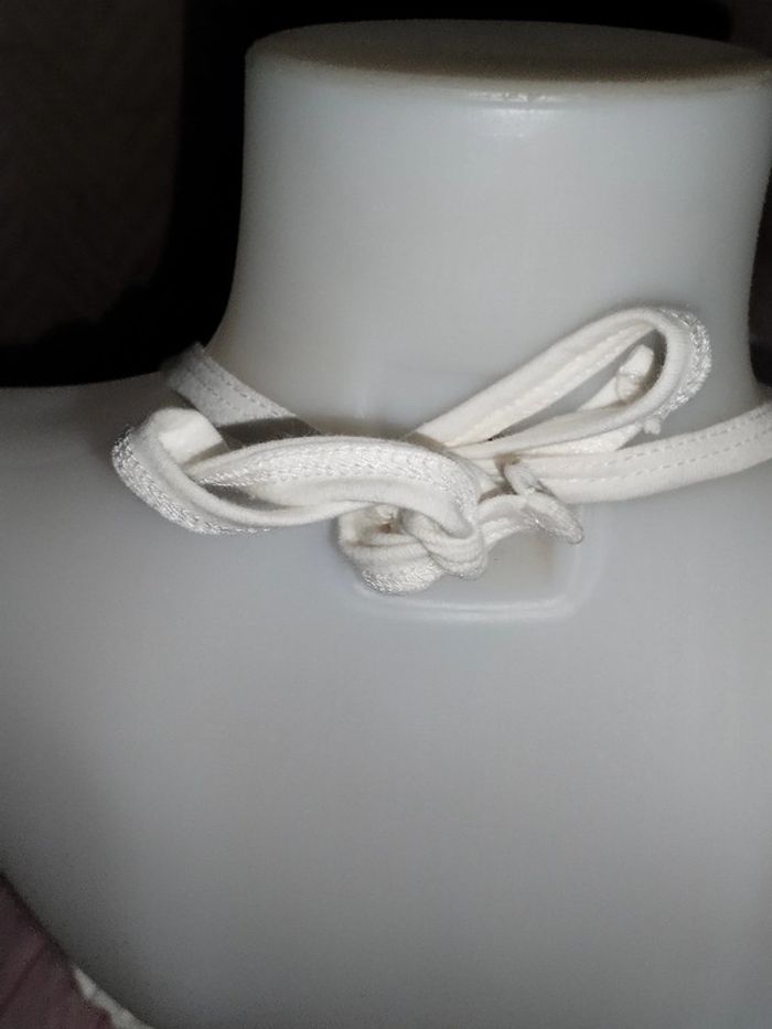 Robe rose et blanc enfant 7-8 ans-140 cm - photo numéro 4