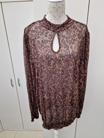 Blouse Léopard Transparente