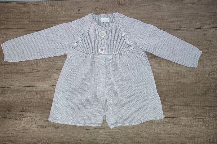 Gilet gris 18 mois Tex Baby #Fille18mois