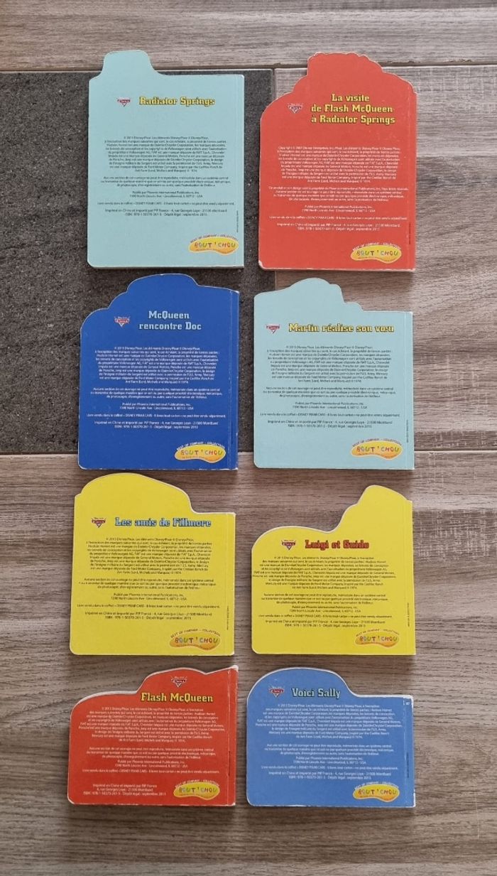 Lot de 8 mini livres carq flash mc Queen Disney Pixar - photo numéro 5