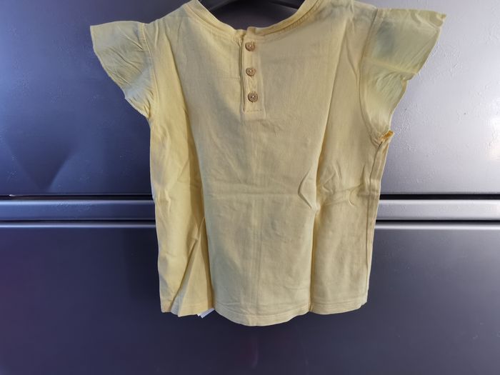 Tee-shirt manches courtes jaune 6 ans Sergent Major - photo numéro 4