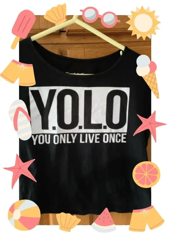 Crop top large noir 34 - photo numéro 2