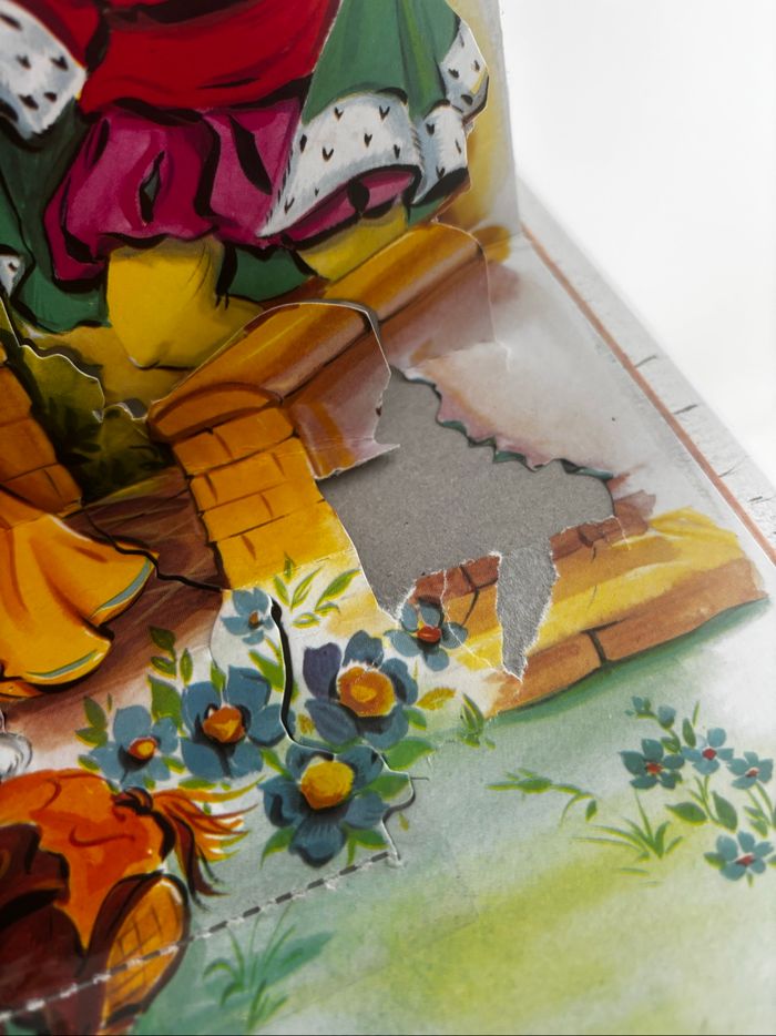 Livre pour enfants vintage années 80 Le chat botté pop up - photo numéro 6