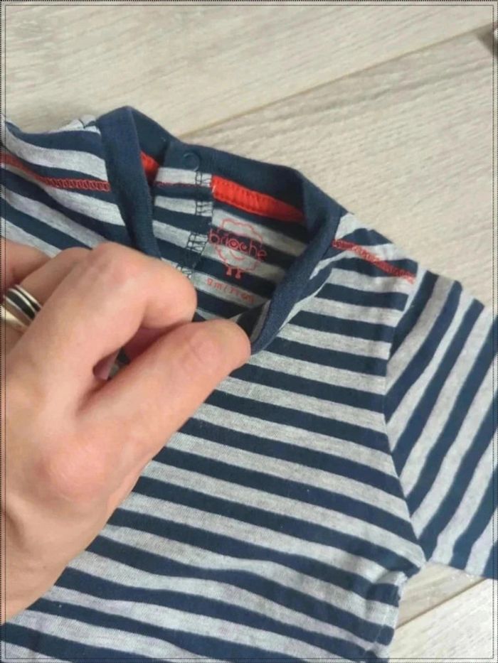 2 t shirt manches longues 9 mois - photo numéro 6