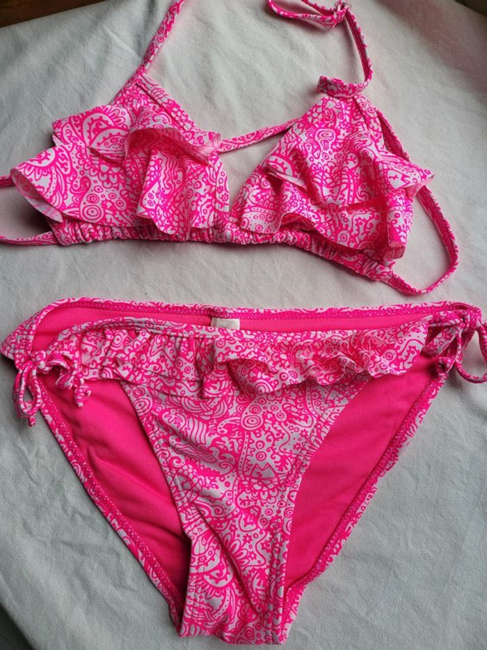 Maillot de bain flashy girly fluo piscine plage 14 ans