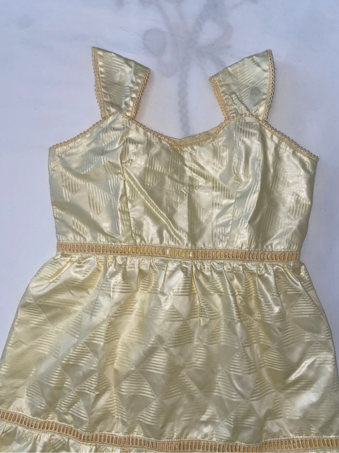 Robe en bazin getzner fille couleur beige - photo numéro 2