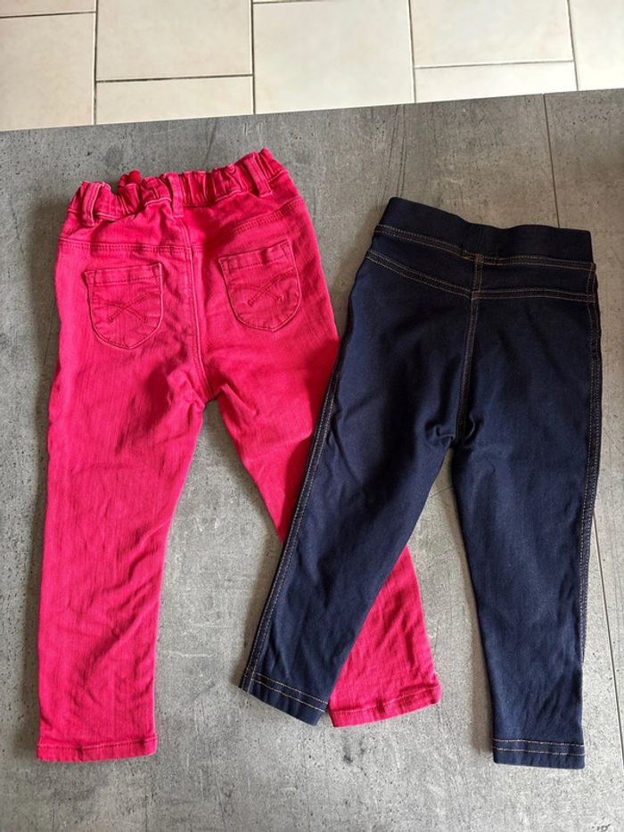 Lot de 2 pantalons 86cm - photo numéro 6
