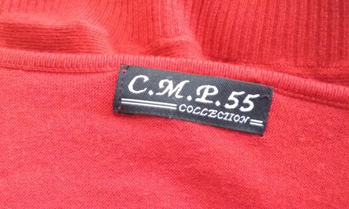 Cache-cœur rouge C.M.P.55 femme - photo numéro 5
