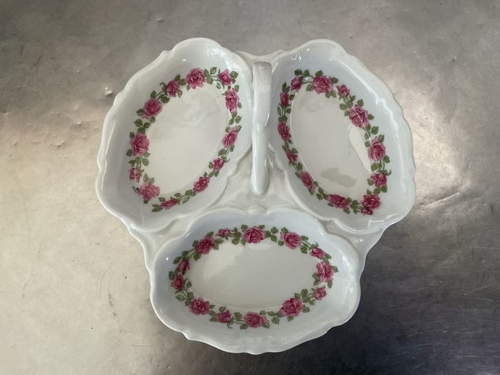 Serviteur mendiant en porcelaine Roses créations Baud - photo numéro 2
