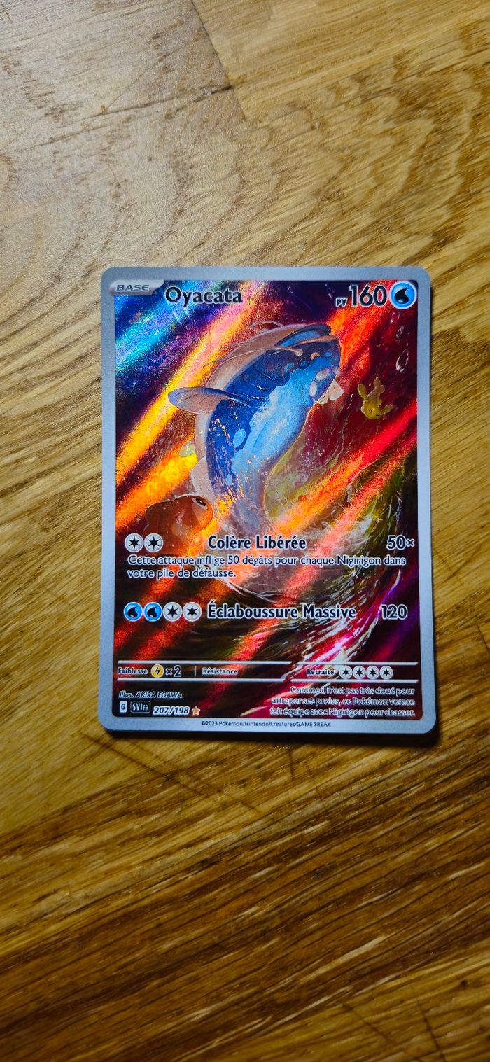 Carte Pokemon Oyacata 207/198