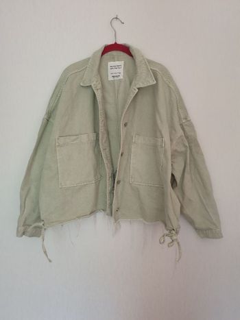 Veste en jean verte pull and bear L