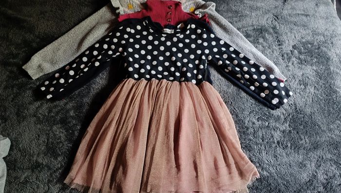 Lot 6 robes T6 ans manches longues en très bon état - photo numéro 5