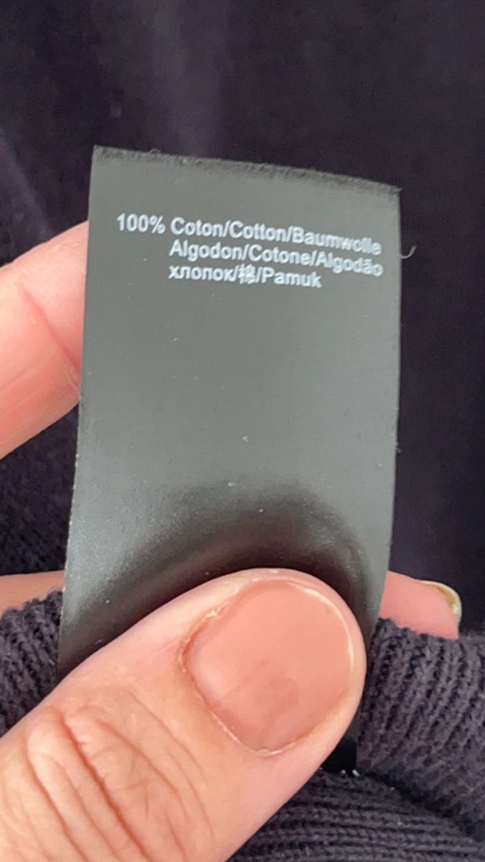 Pull en coton marine homme Ikks XL - photo numéro 7