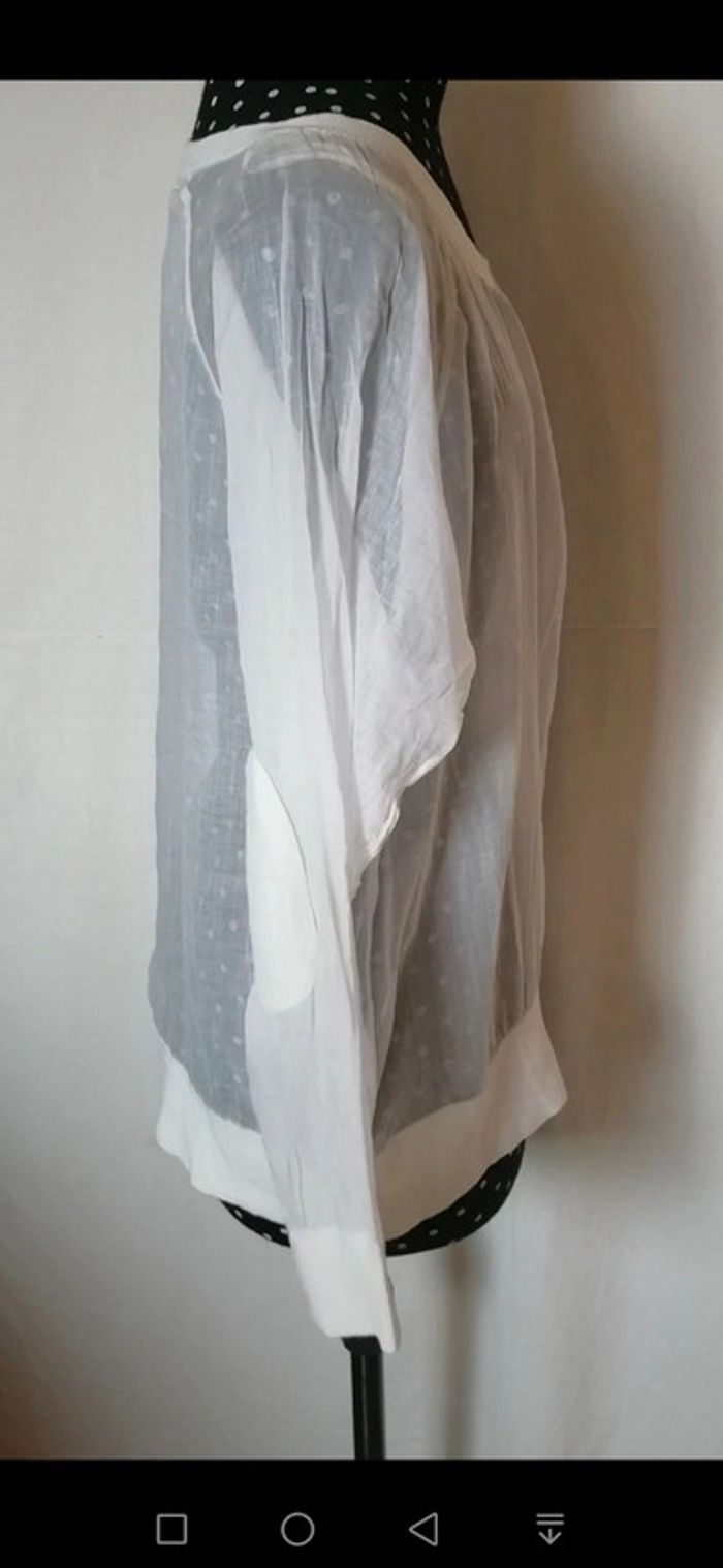 Top / haut blanc transparent Taille L Pablo - photo numéro 5