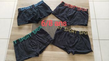 Lot de 4 boxer 6/8 ans