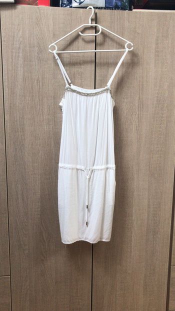 Robe blanche etam strass