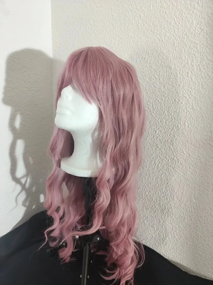 Perruque Naturelle Rose Pastel Luxe Tendance - photo numéro 15