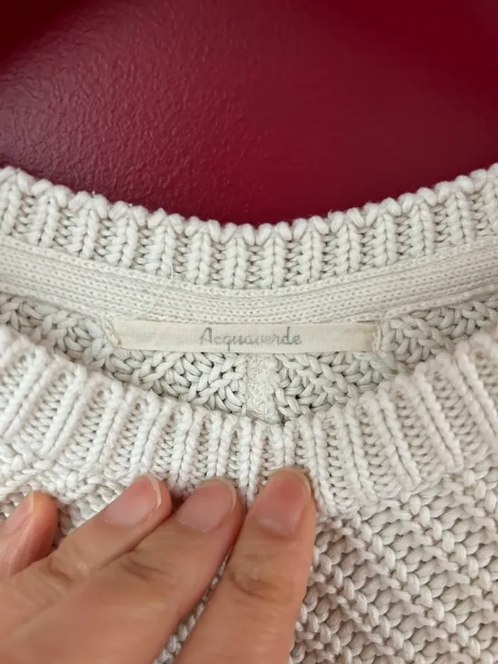 Pull en coton femme taille M Acquaverde - photo numéro 4