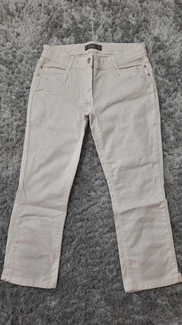 Jeans blanc fille Orchestra 14 ans