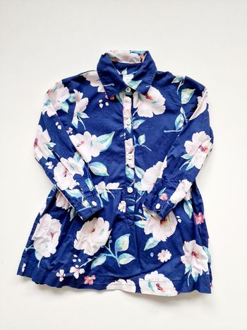 Carter's - Robe fleurie, légère, longue manches (3 ans)