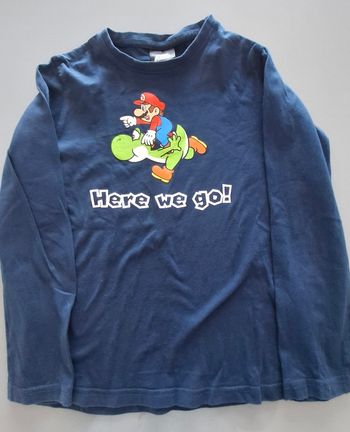 T shirt mario 8 ans