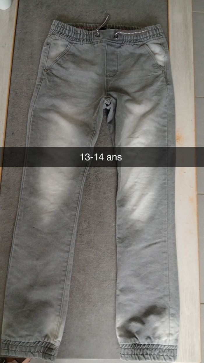 Jean gris 13-14 ans