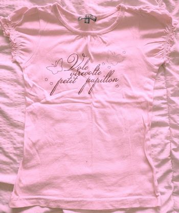 Tee-shirt long fille 6 ans / Vynil Fraise