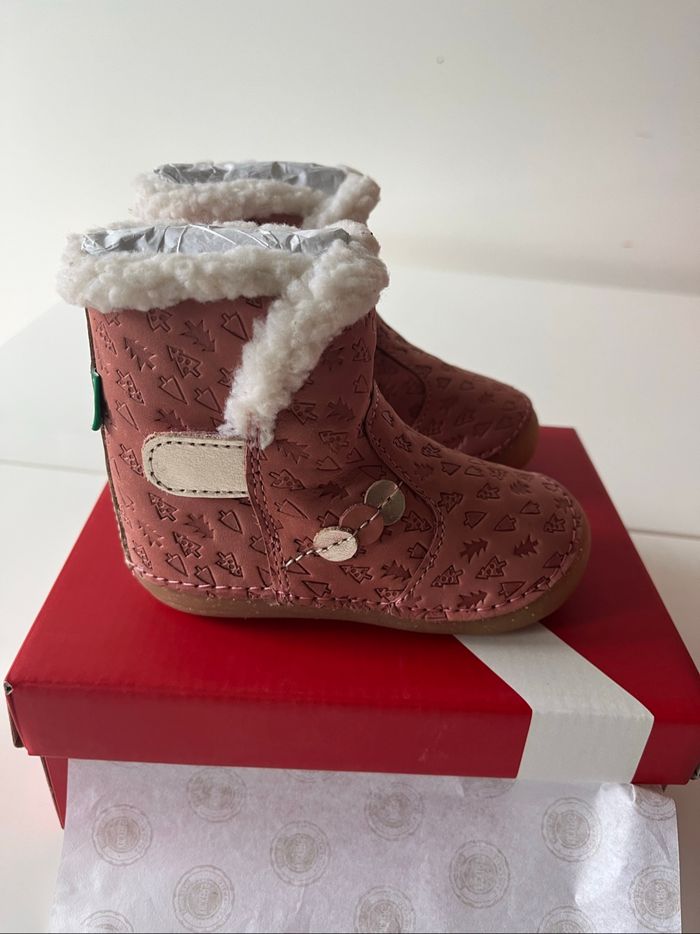 Bottine mi-haute rose kickers - photo numéro 3